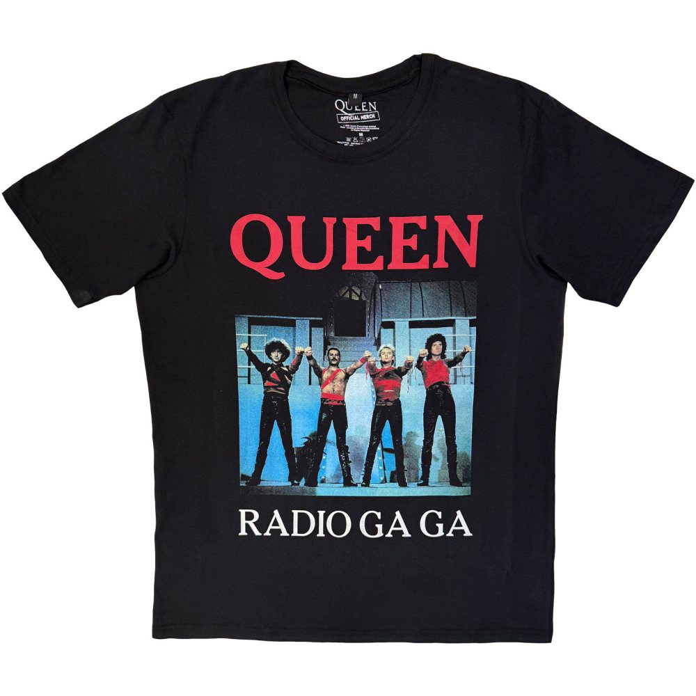 Queen - Radio Ga Ga Mens Tshirt - Black